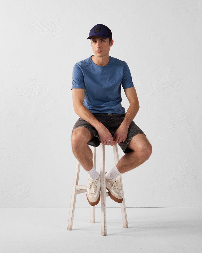 Just Over The Top T-shirt Col Rond Homme En Coton Bleu Jeans Pedro