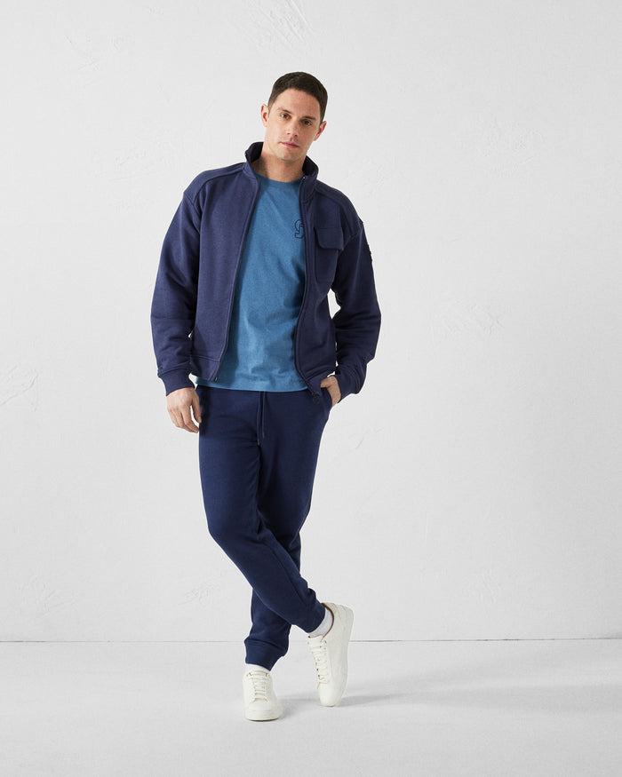 Just Over The Top T-shirt Col Rond Homme En Coton Bleu Jeans Pedro Mono
