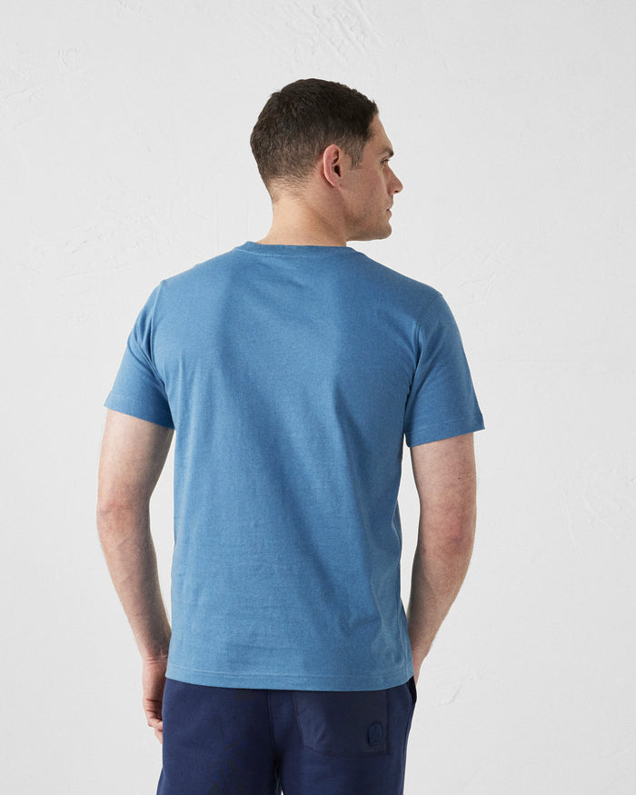 Just Over The Top T-shirt Col Rond Homme En Coton Bleu Jeans Pedro Mono