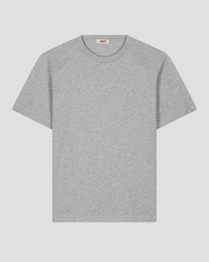 just over the top T-shirt col rond homme en coton Gris chiné Pedro