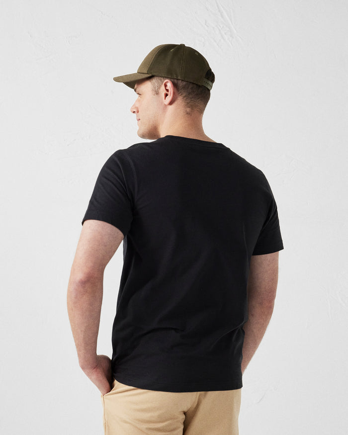 Just Over The Top T-shirt Col Rond Homme En Coton Noir Pedro