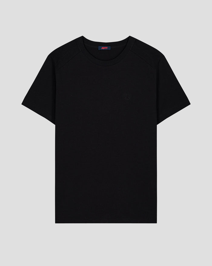 just over the top T-shirt col rond homme en coton Noir Pedro