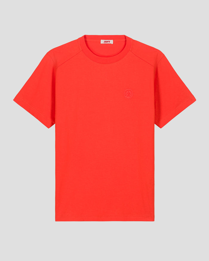 just over the top T-shirt col rond homme en coton Rouge feu Pedro