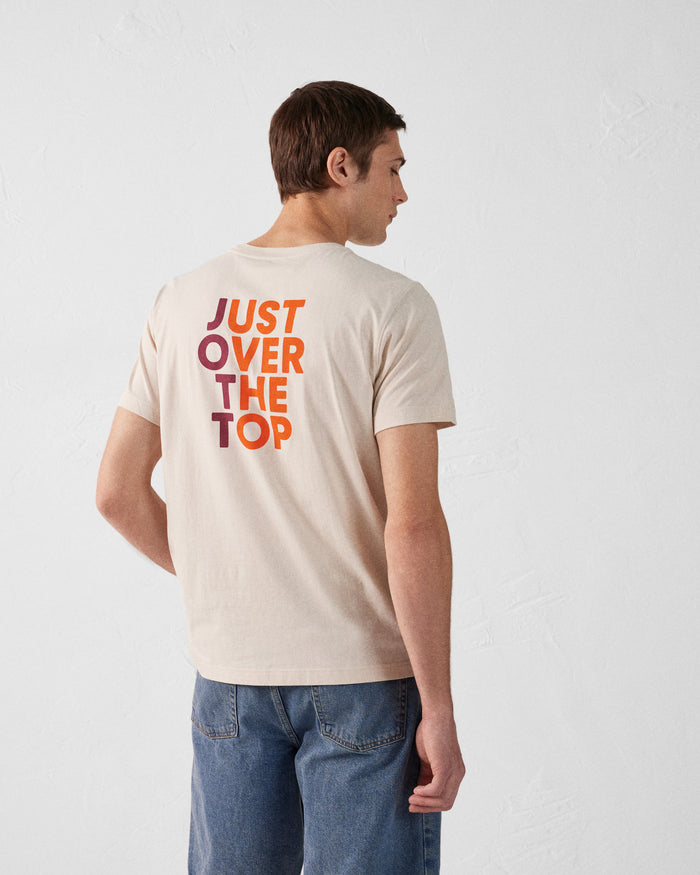 Just Over The Top T-shirt Col Rond Homme En Coton Sable Pedro Rear