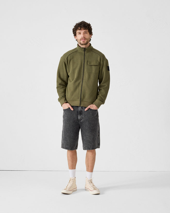 just over the top Veste col haut bimatière Army Roger