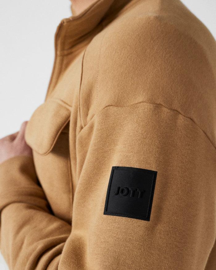 Just Over The Top Veste Col Haut Bimatière Fauve Roger