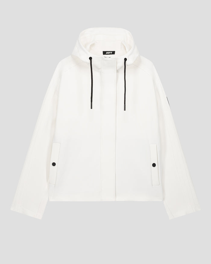 just over the top Veste courte bimatière 'oversize' Blanc Ellen