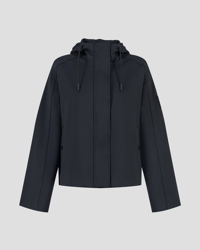 just over the top Veste courte bimatière 'oversize' Noir Ellen