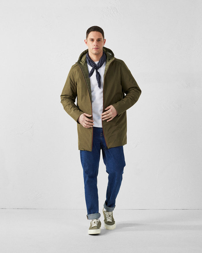 Just Over The Top Veste Longue Ultralégère à Capuche Army Boris