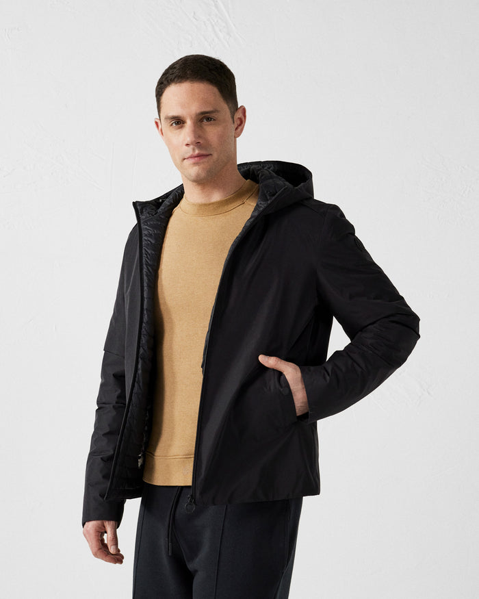 Just Over The Top Veste Ultralégère à Capuche Noir Arcadi