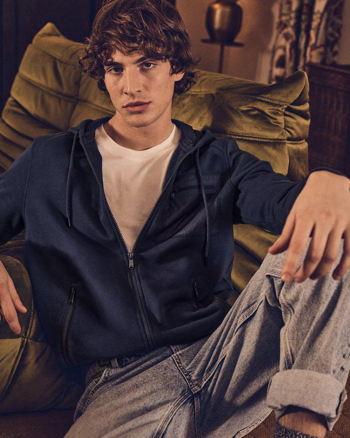 Just Over The Top Veste Zippée En Coton Marine Hector