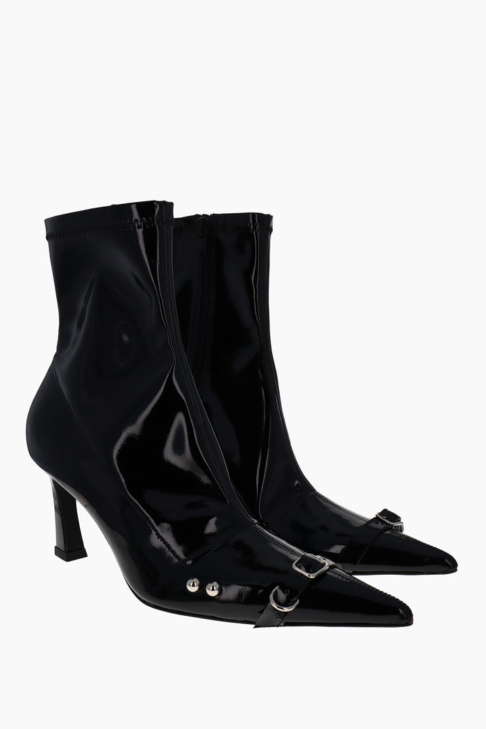 justine clenquet Bottines Patti verni noir