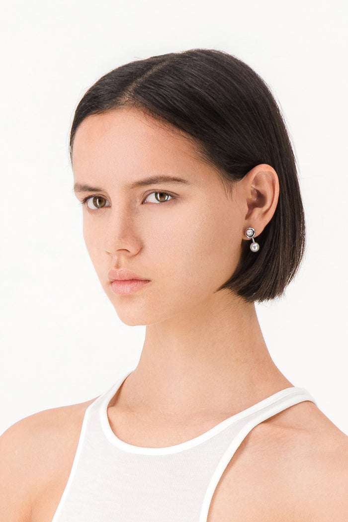 Justine Clenquet Boucle D'oreille Mindy Perle