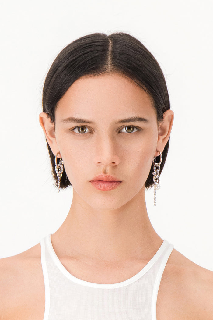 Justine Clenquet Boucles D’oreilles Abel Perle