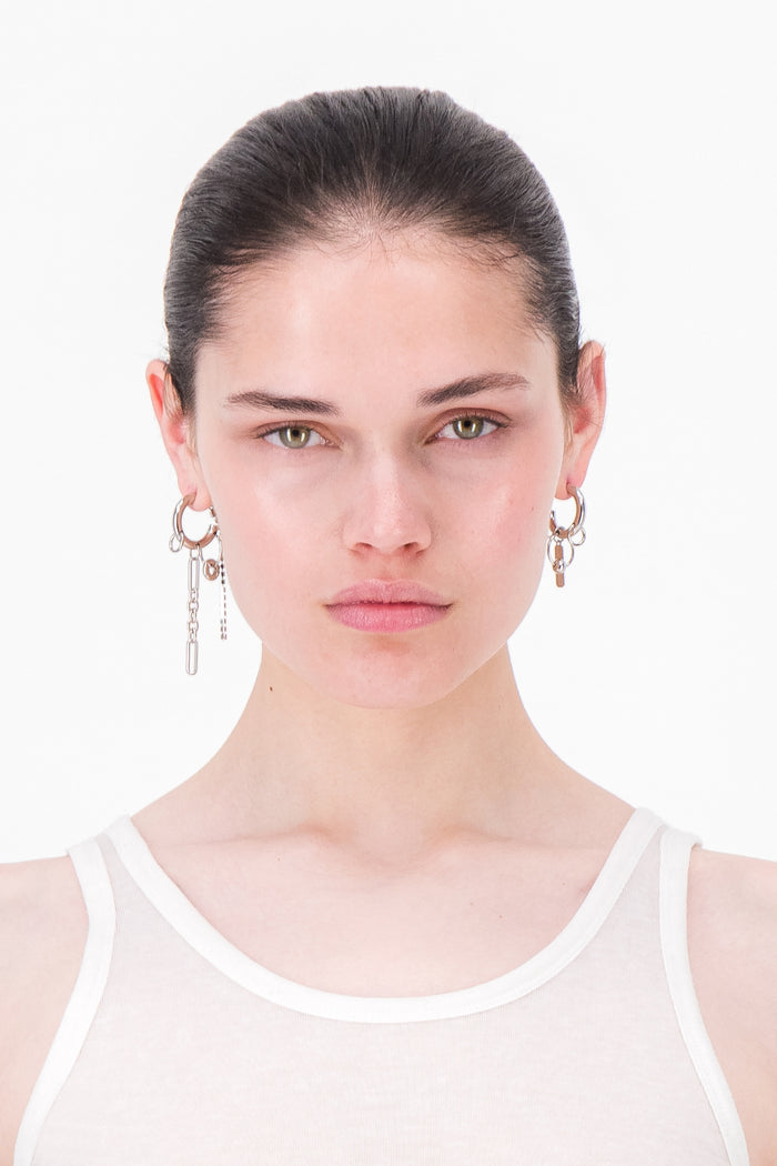 Justine Clenquet Boucles D'oreilles Iris Cristal