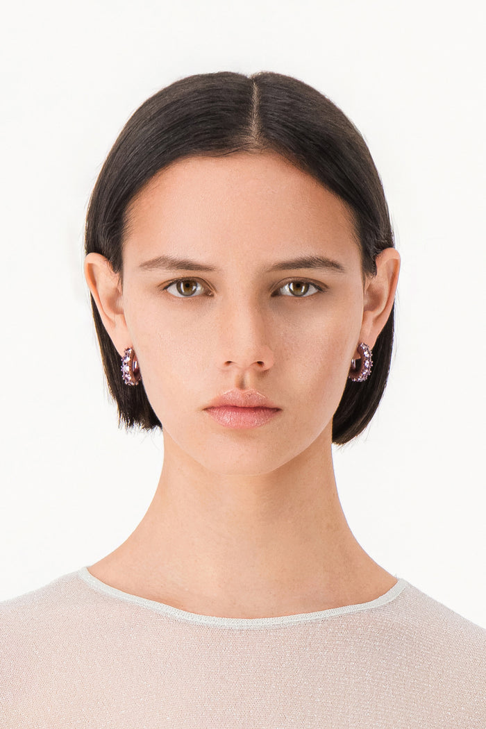 Justine Clenquet Boucles D’oreilles Nina Violet