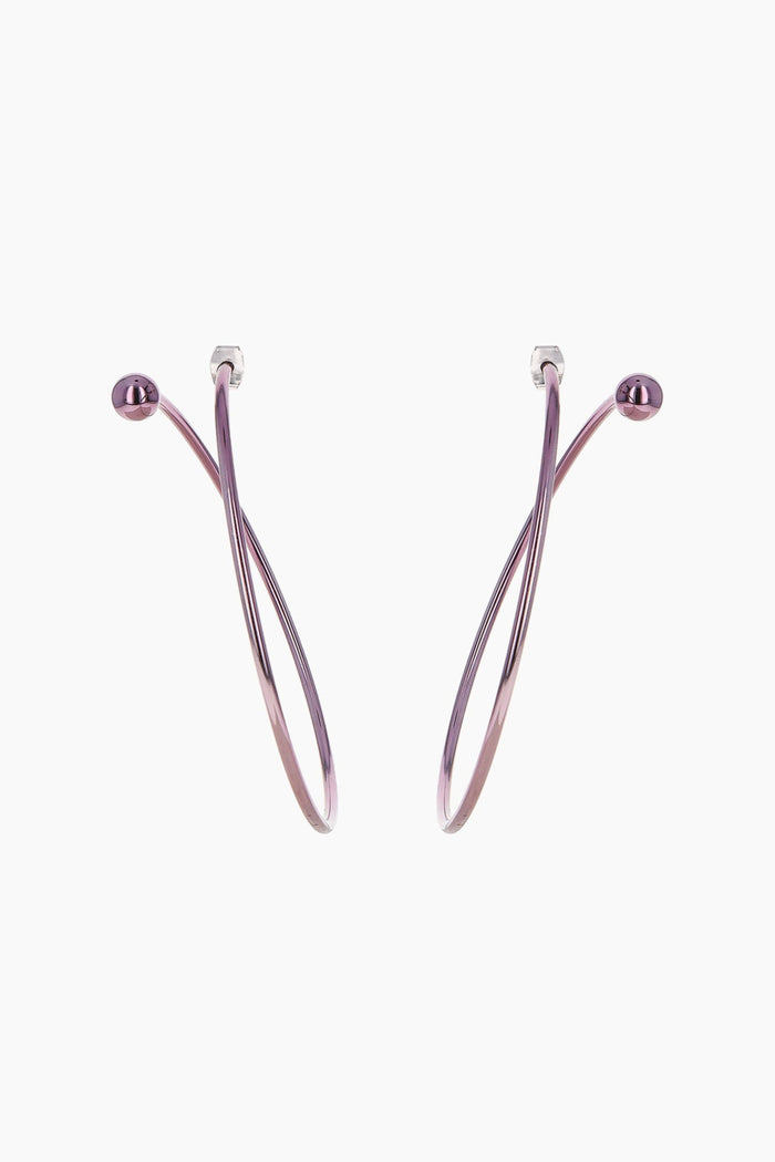 justine clenquet Boucles d’oreilles violet Marfa