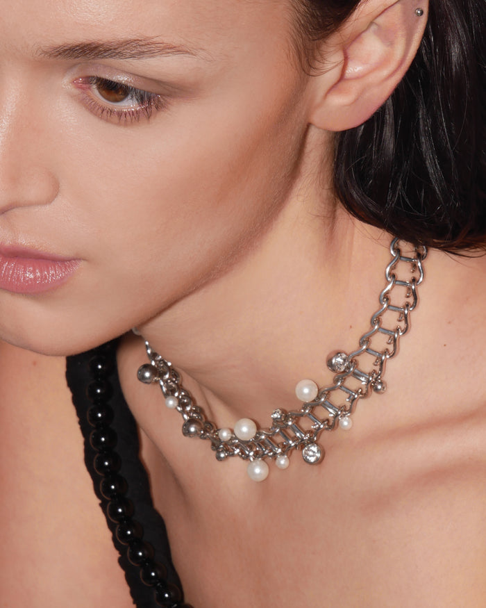 Justine Clenquet Choker Mindy Perle