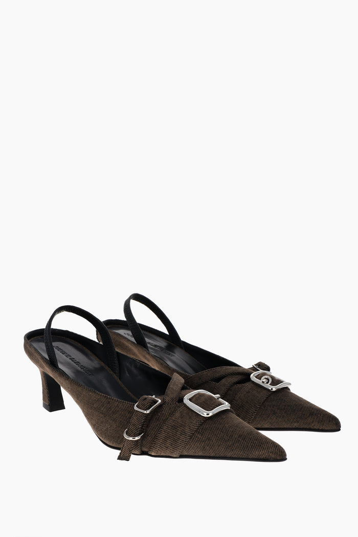 justine clenquet Escarpins Joan denim cola