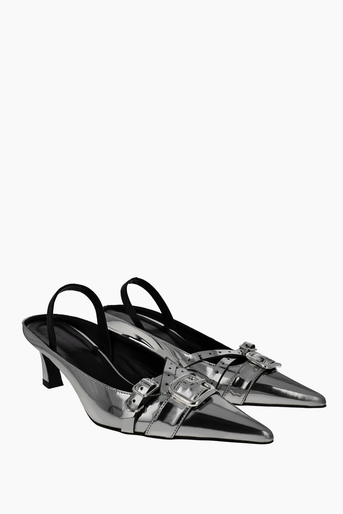 Justine Clenquet Escarpins Joan Gun Metal