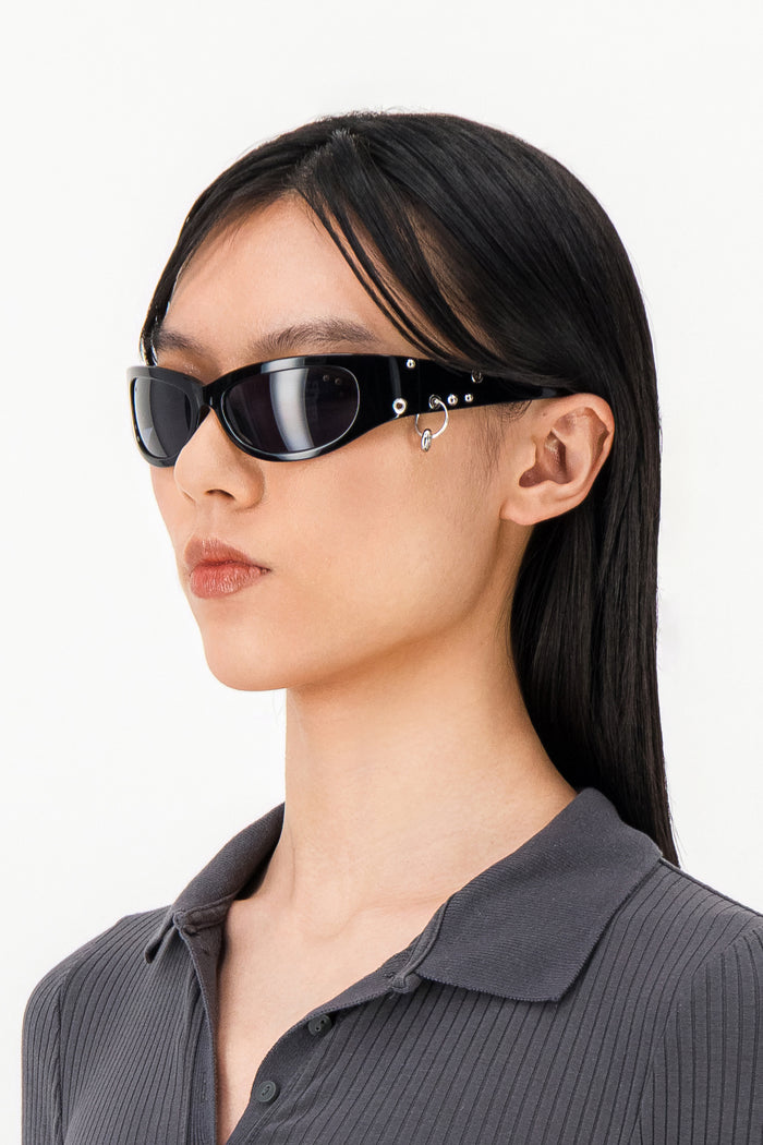 Justine Clenquet Lunettes De Soleil Clara Noir