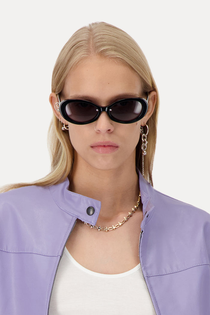 Justine Clenquet Lunettes De Soleil Drew Noir