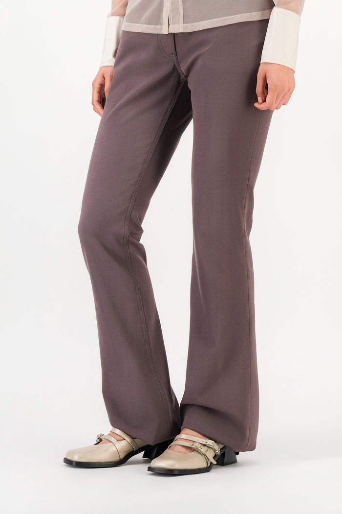 Justine Clenquet Mules Andie Beige Nacré