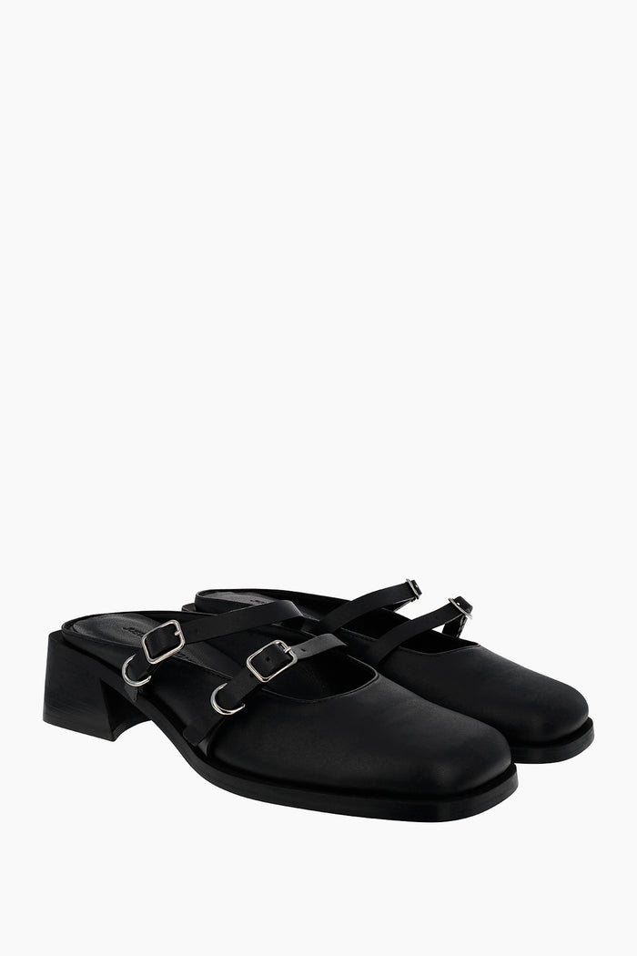 justine clenquet Mules Andie noir
