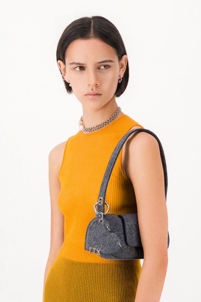 Justine Clenquet Sac Dylan Denim Gris