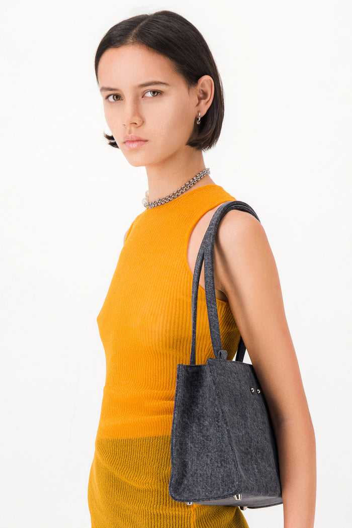 Justine Clenquet Sac Uma Denim Gris