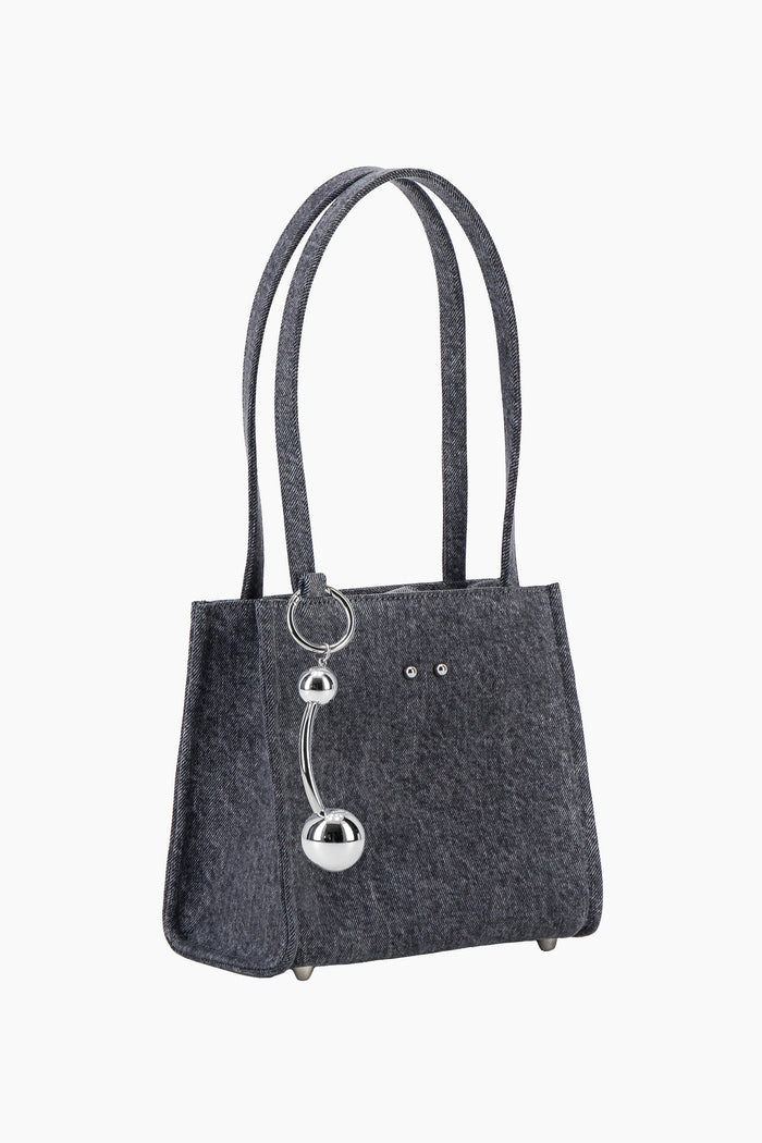 justine clenquet Sac Uma denim gris