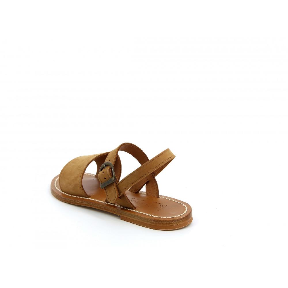 K.JACQUES AKEMI Sandales Plates Cuir Nubuck Saddale