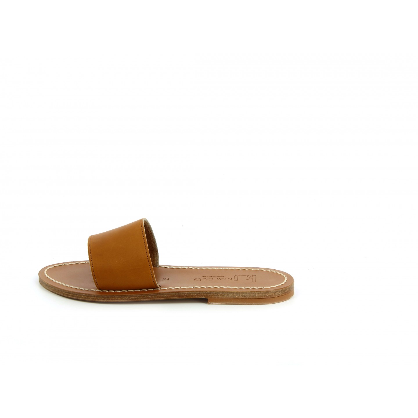 K.JACQUES ANACAPRI Sandales Plates Cuir Pul Naturel