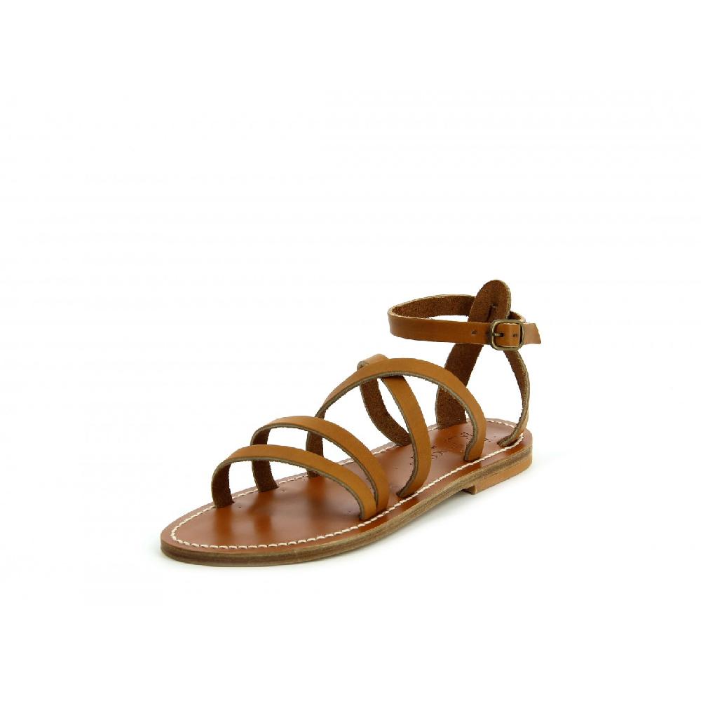 K.JACQUES ANTIPOLIS Sandales plates Cuir Pul Naturel
