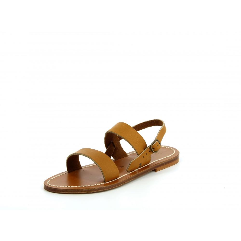 K.JACQUES BARIGOULE Sandales Plates Cuir Disco Platine