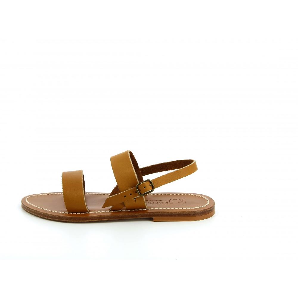 K.JACQUES BARIGOULE Sandales Plates Cuir Disco Platine