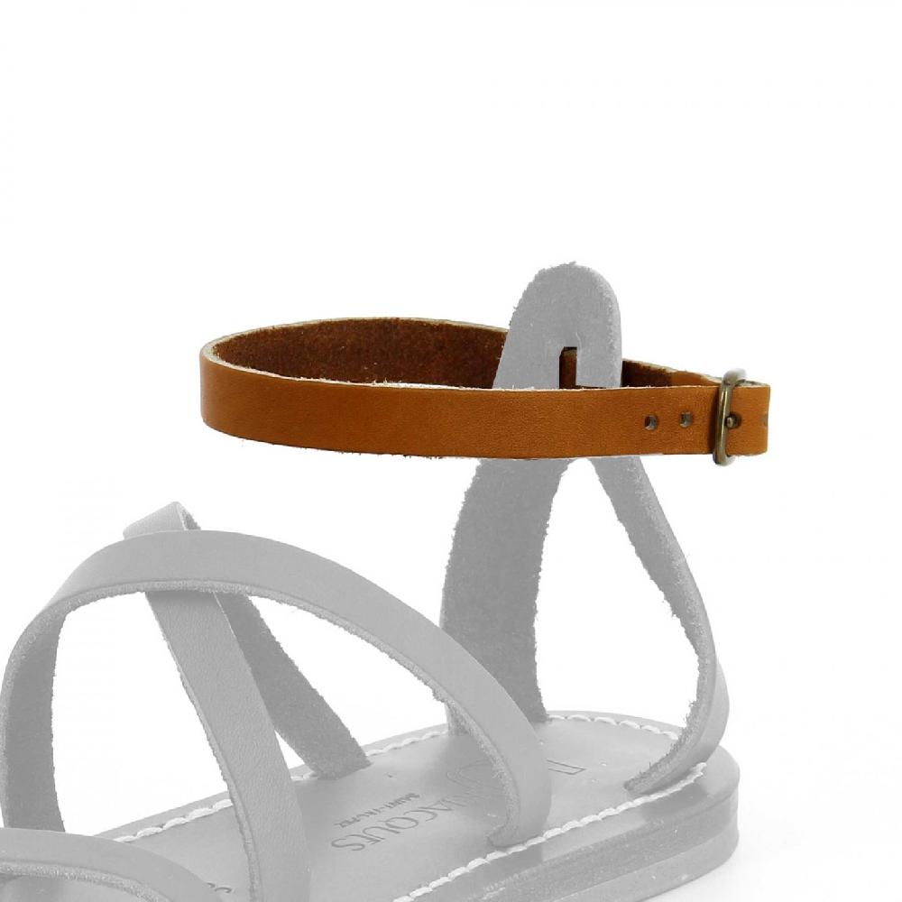 K.JACQUES BRACELET EPICURE Bracelets Sandales Cuir Imprimé Léopard
