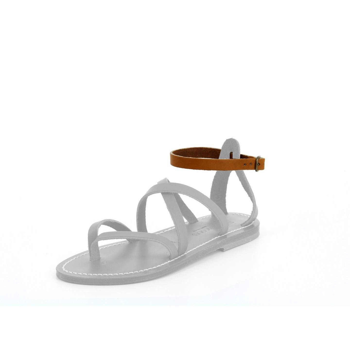 K.JACQUES BRACELET EPICURE Bracelets sandales Cuir Imprimé Léopard