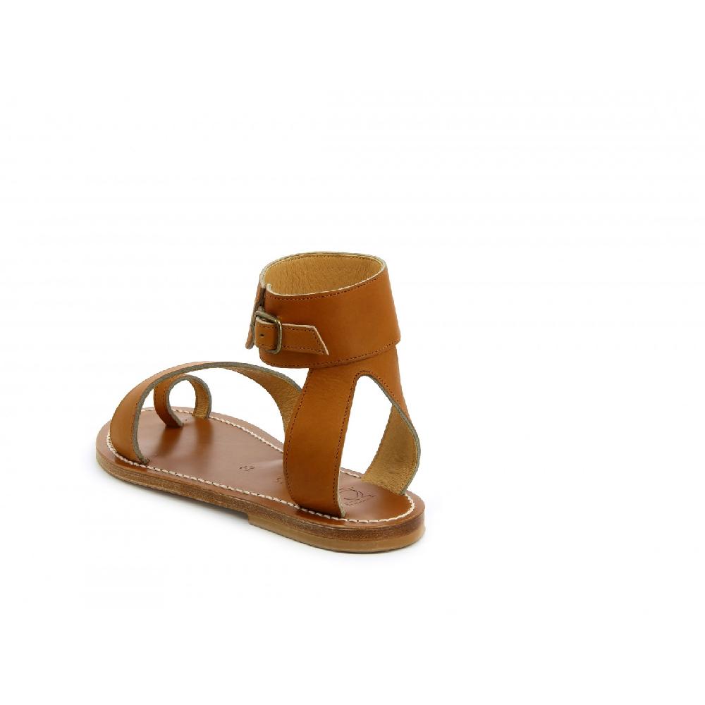 K.JACQUES CALLIMAQUE Sandales Plates Cuir Pul Naturel
