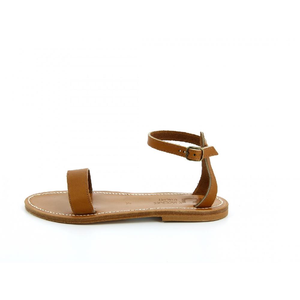 K.JACQUES CATAMARAN Sandales Plates Cuir Pul Naturel