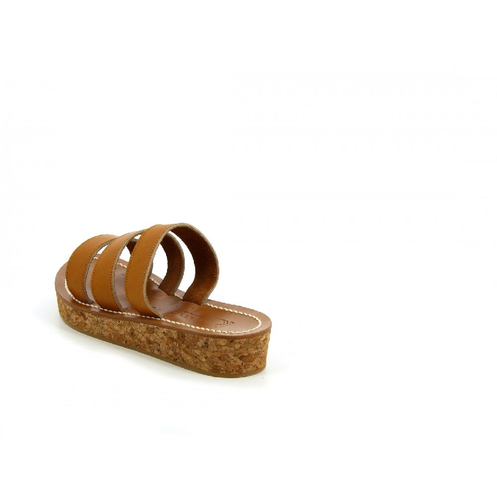 K.JACQUES CERNAY Sandales Compensées Cuir Pul Naturel