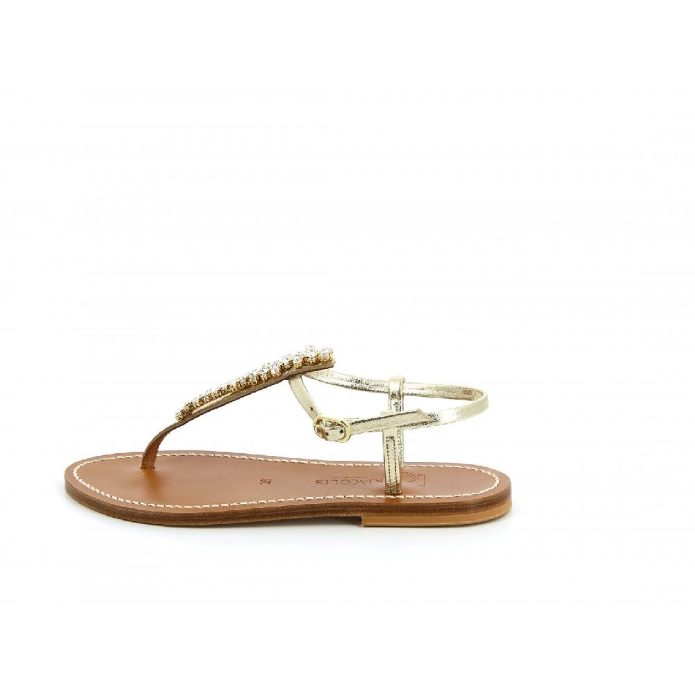 K.JACQUES DANA Femme Cuir Metyl Champan Bijoux Cristal