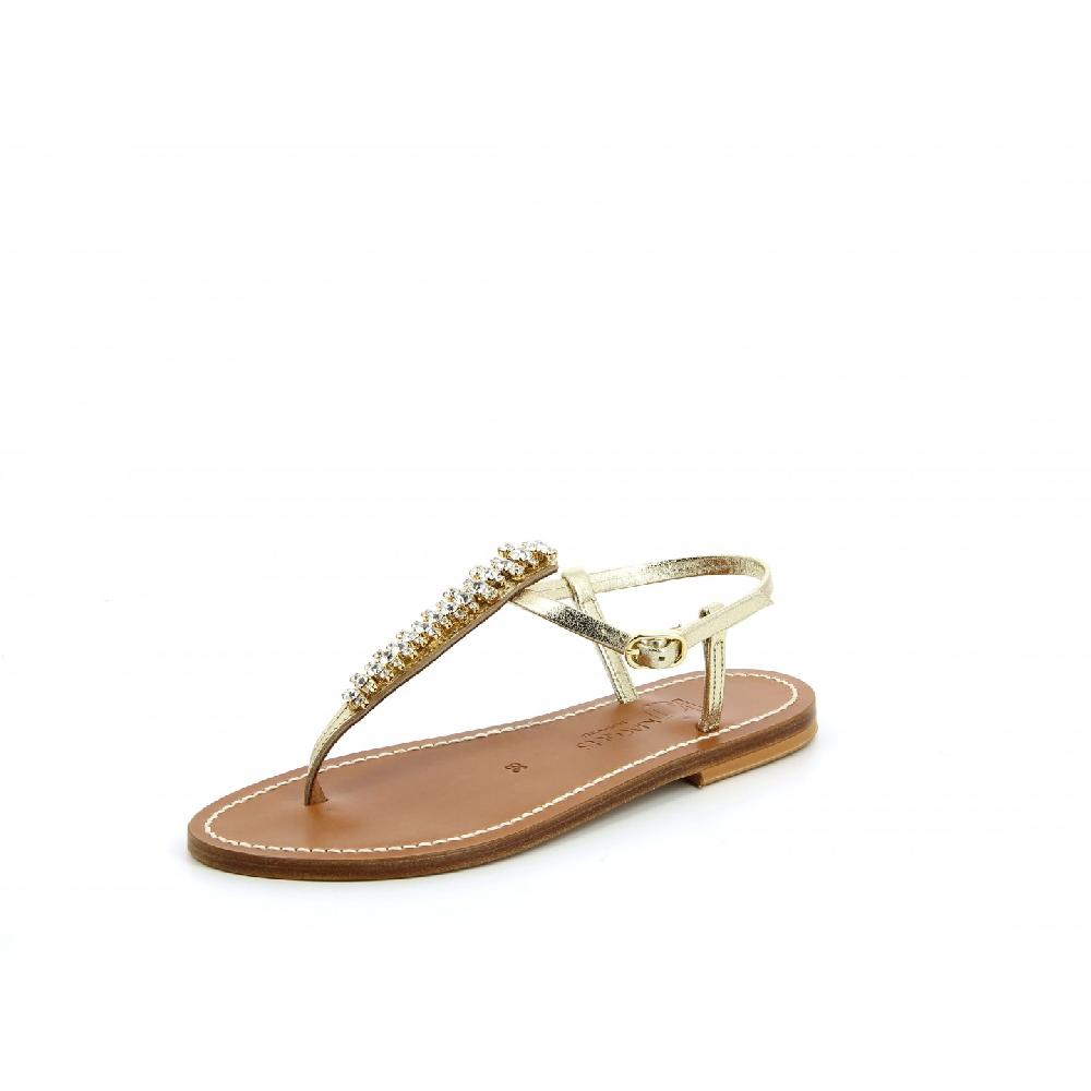 K.JACQUES DANA Femme Cuir Metyl Champan Bijoux Cristal