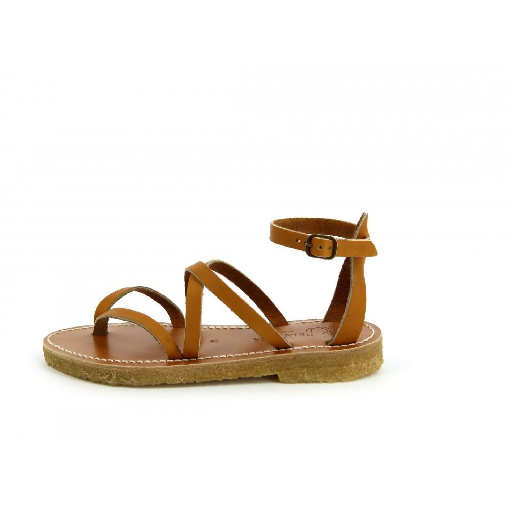 K.JACQUES EPICURE HEVEA Sandales Plates Cuir Pul Naturel