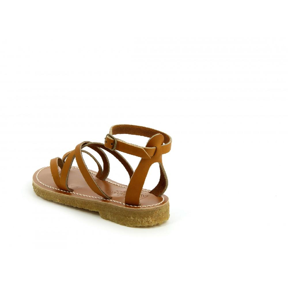 K.JACQUES EPICURE HEVEA Sandales Plates Cuir Pul Naturel