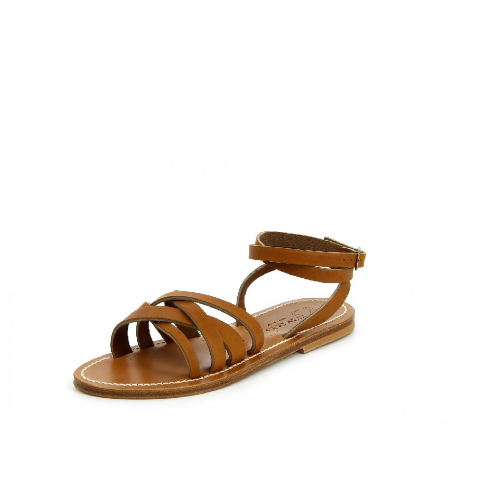 K.JACQUES GALAPAGOS Sandales plates Cuir Pul Naturel