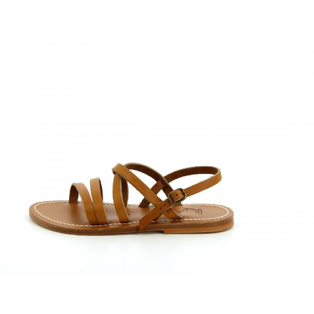 K.JACQUES HERACLES Sandales Plates - Cuir Pul Naturel