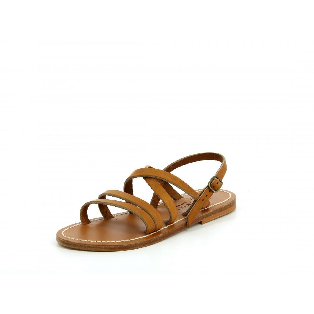 K.JACQUES HERACLES Sandales plates - Cuir Pul Naturel