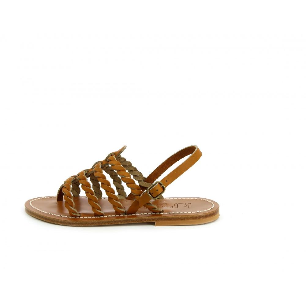 K.JACQUES HERODOTE Sandales Plates Cuir Pul Naturel