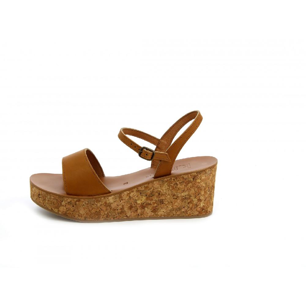K.JACQUES JOSY Sandales Compensées Cuir Pul Naturel